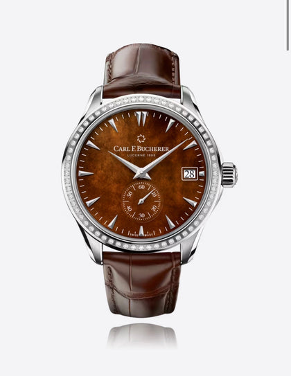 Montre Carl F.Bucherer 41MM Manero Peripheral,Automatique 60 diamants taille brillant total 0.6 ct TW VVS