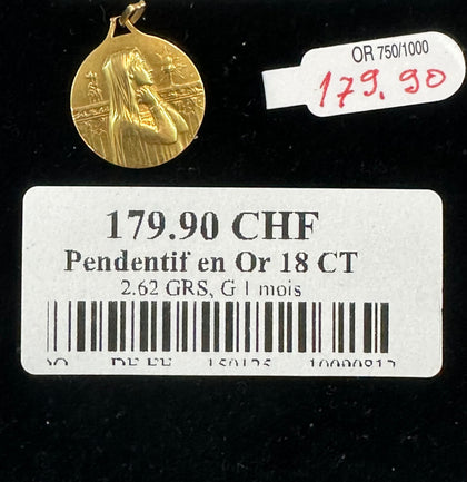 Pendentif en Or 18 CT