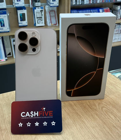 IPhone 16 Pro 128GB Désert Titanium 100% Batterie 