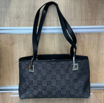 Sac à épaule en denim Gucci