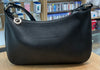 sac à main en cuir noir Longchamp