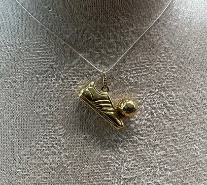 Pendentif Crampon Balon Or 18K / 750