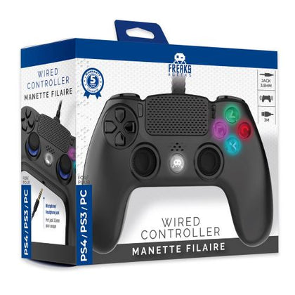 Manette Filaire Noire pour PS4 avec Câble 3M Neuf