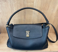 Sac à main Lock Me En Cuir Noir Bally