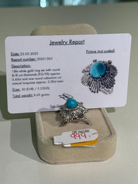 Bague en OR Blanc 18CT