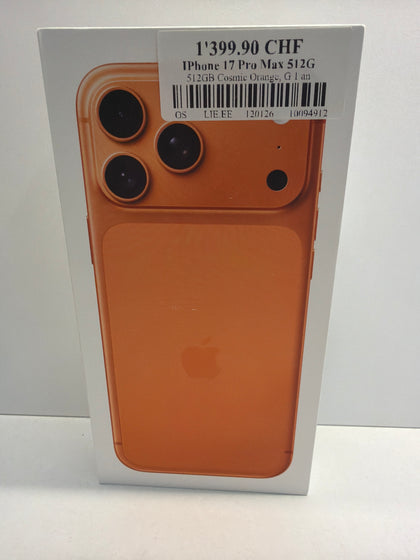 IPhone 17 Pro Max 512GB Neuf
