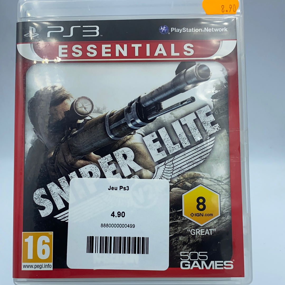 Jeu Ps3 Sniper Elite Essentials