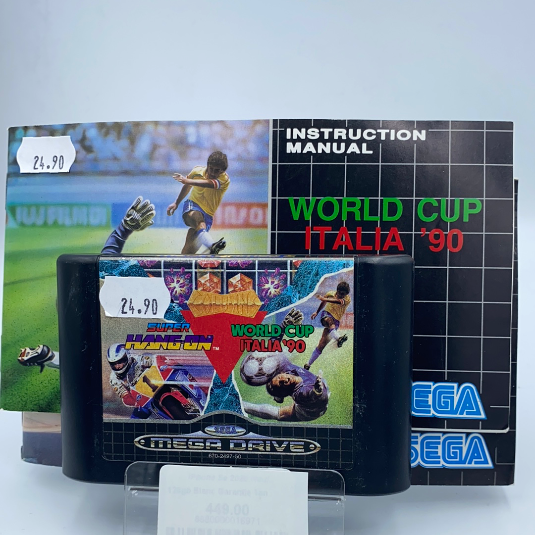 Jeu Sega Mega Drive World Cup Italia’90 et Super Hang On