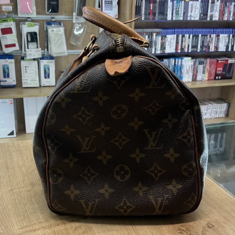 Louis Vuitton KM gravierte Handtasche
