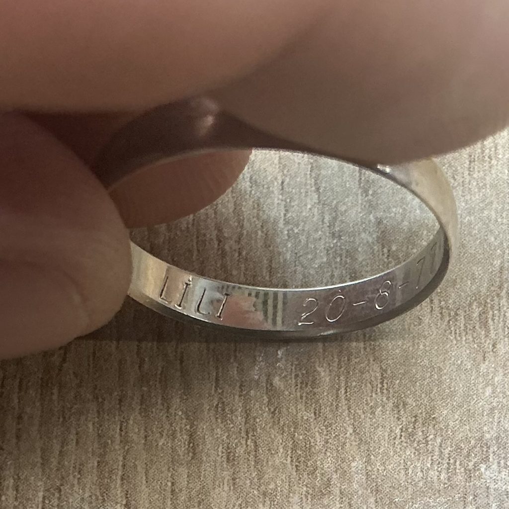 Bague Or 18K 2.34GB Grave Lili 20-8-72