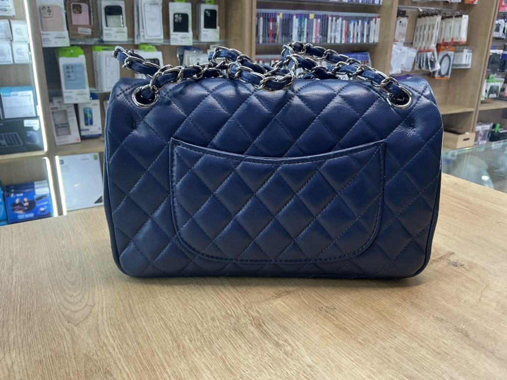 Sac Main Chanel Classic Navy  Bleu marine