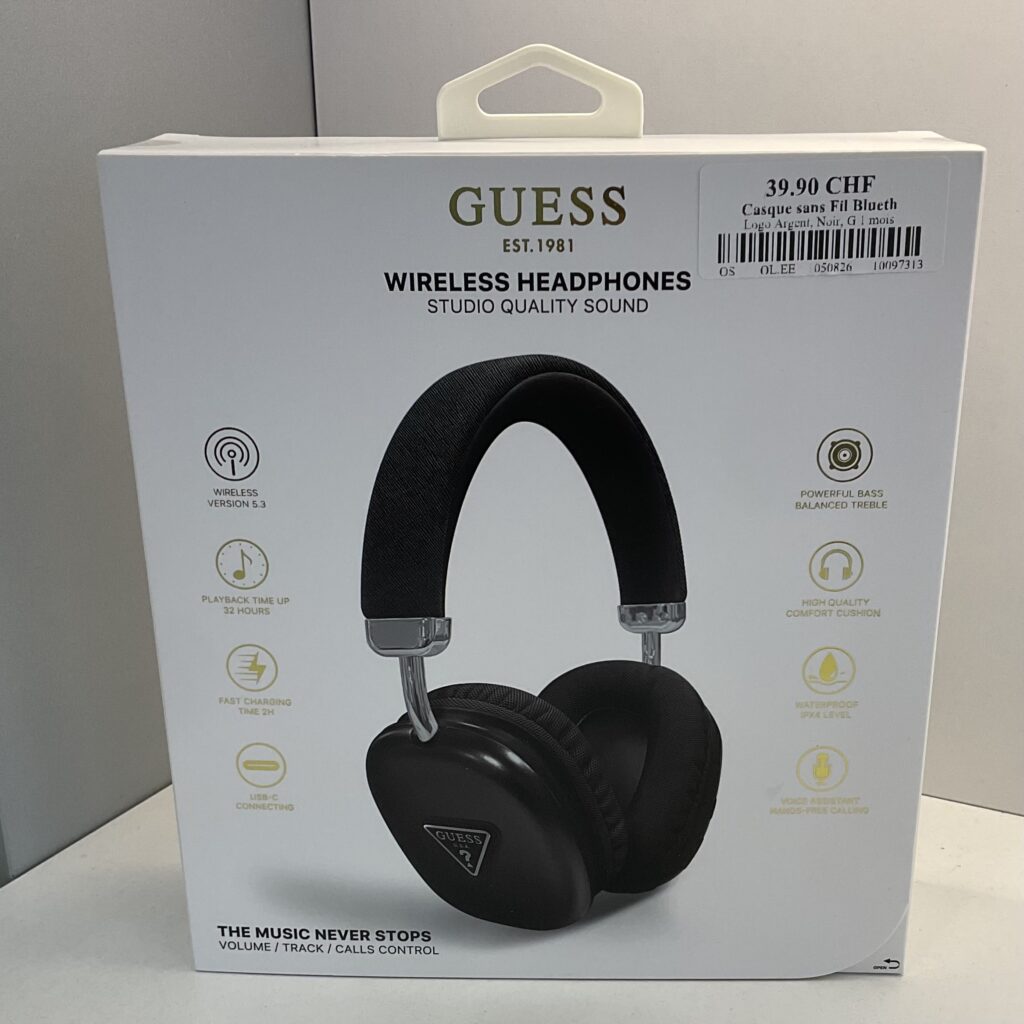 Casque sans Fil Bluethooth Guess Noir
