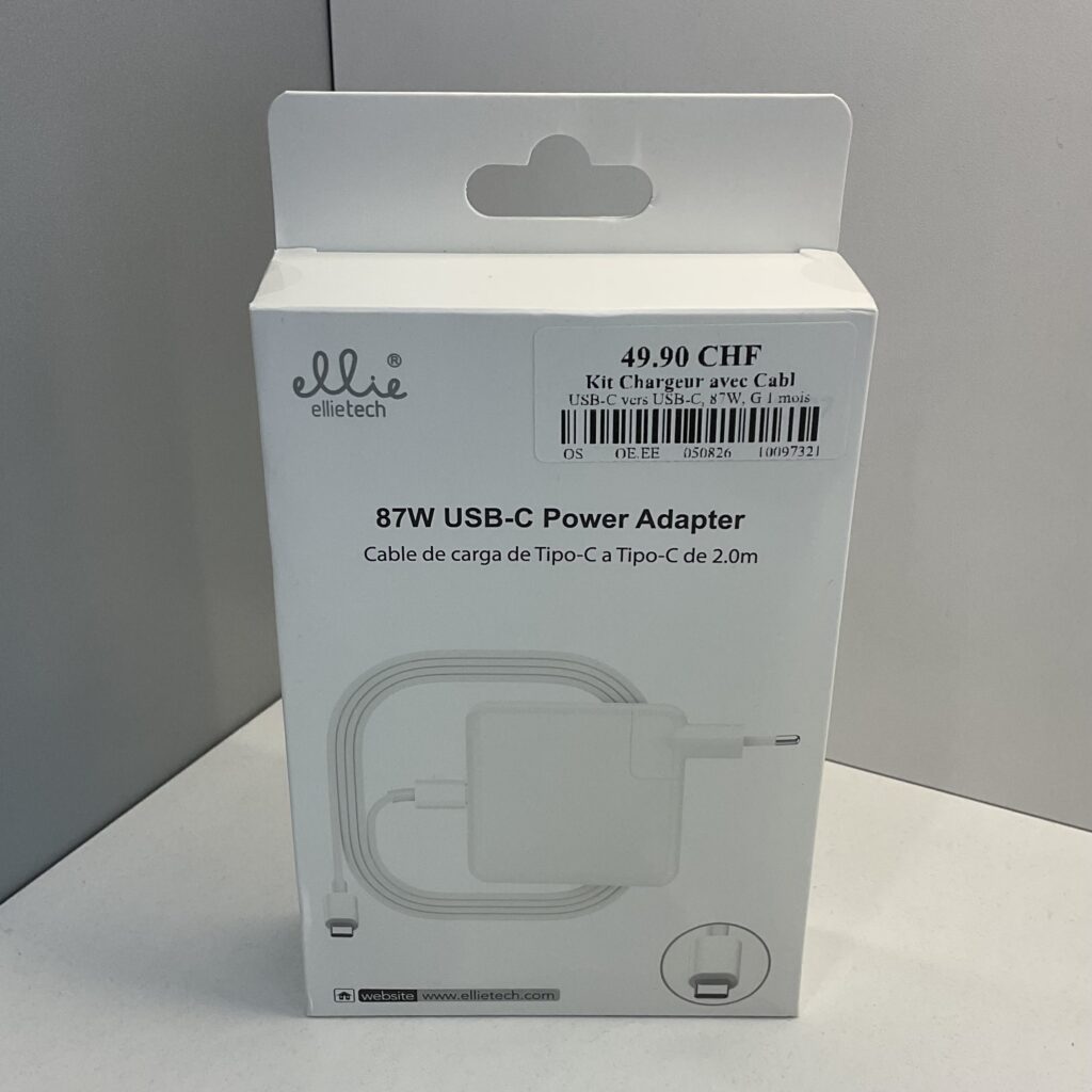 Kit Chargeur avec Cable pour Mac USB C 87W