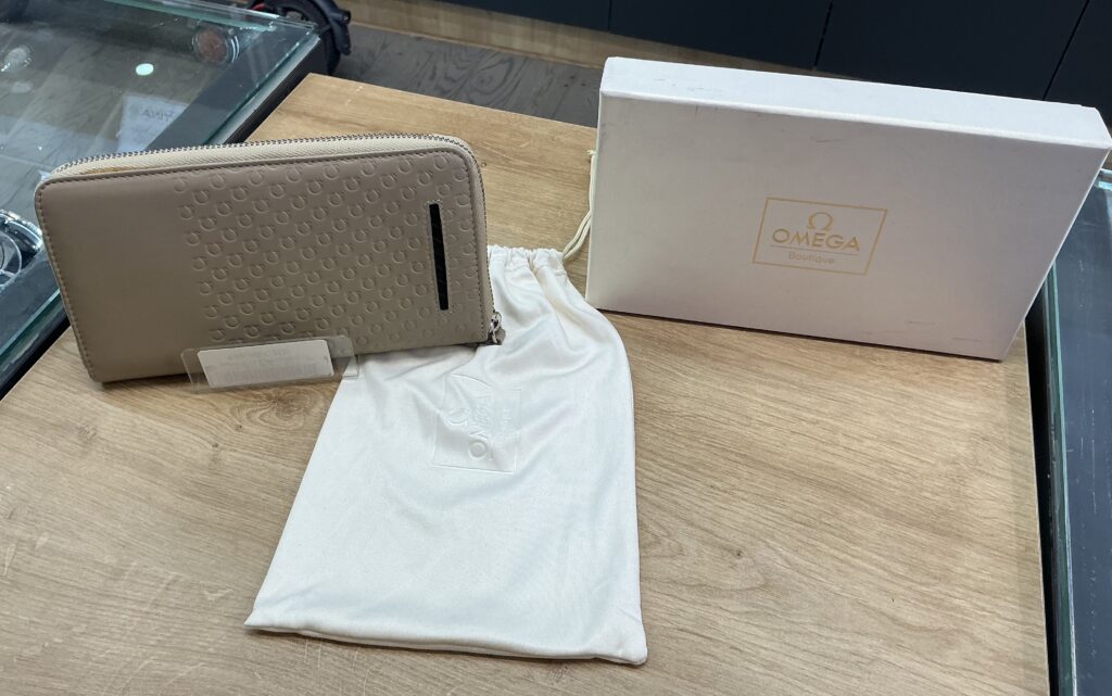 Beige Omega Wallet