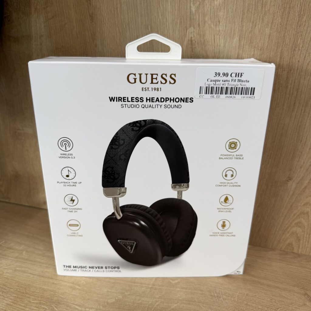 Casque sans Fil Bluetooth Guess Noir