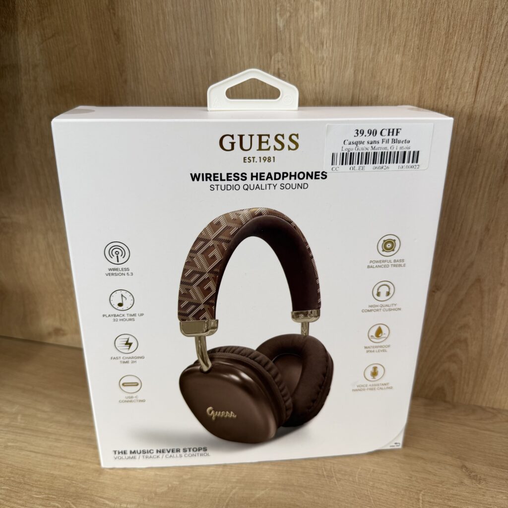Casque sans Fil Bluetooth Guess Marron