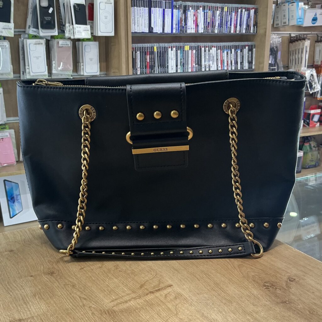 Sac à Main Guess Greta Cabas Clous Black