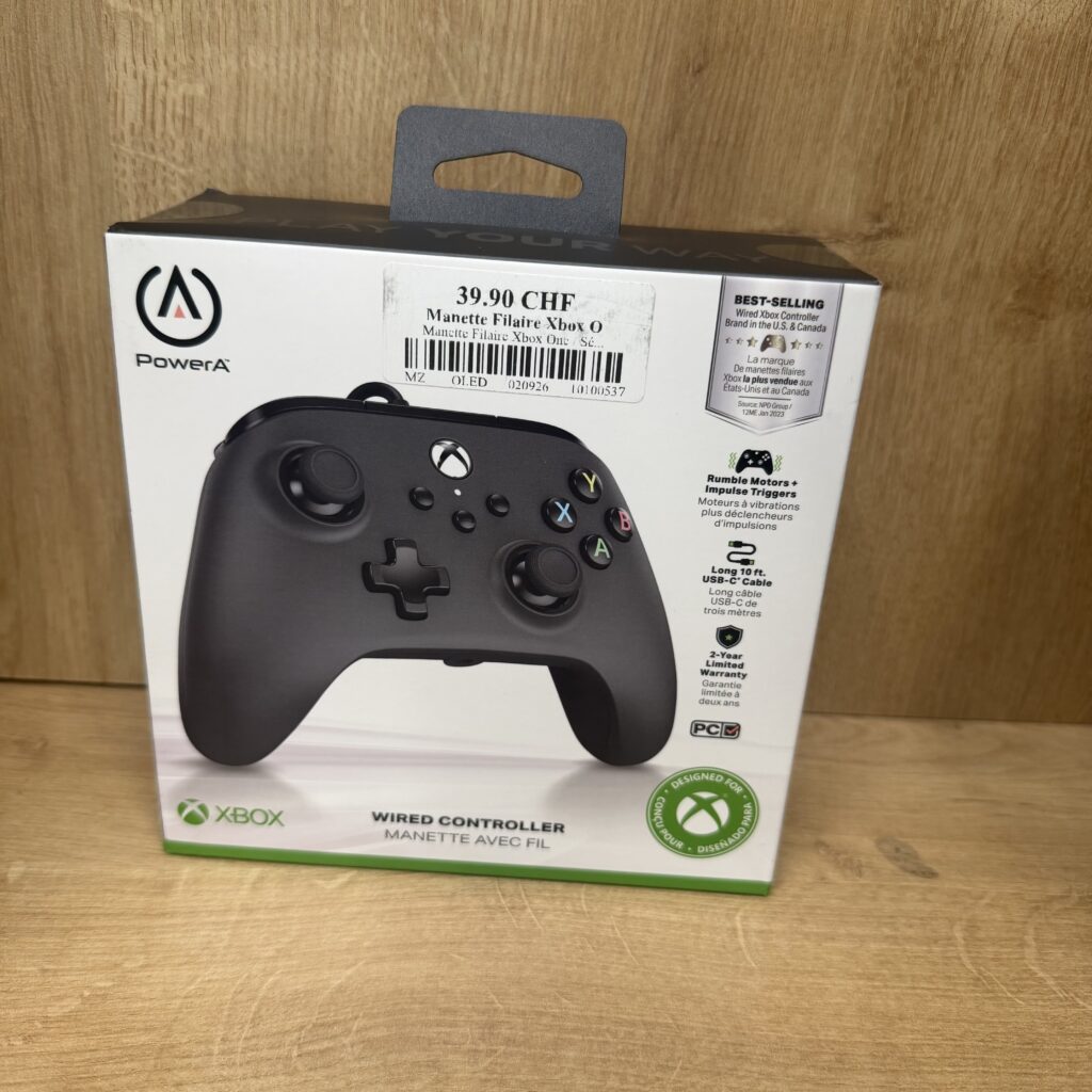 Manette Filaire Xbox One / Série X/S Noir Neuf
