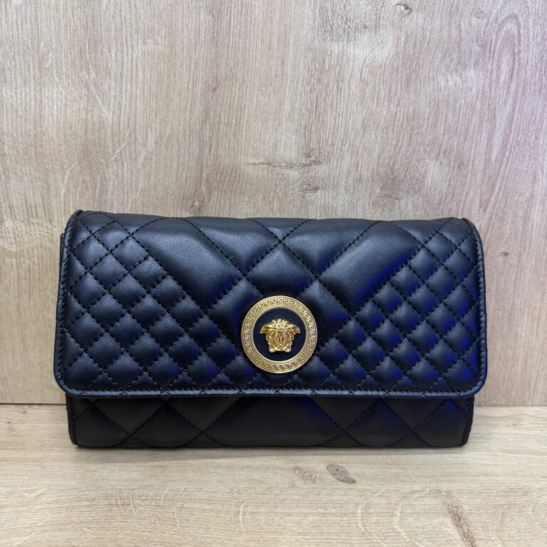 Sac à bandoulière Versace Icon en cuir Noir
