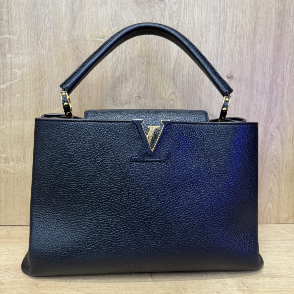 Sac à Main en cuir Louis Vuitton Capucines Noir