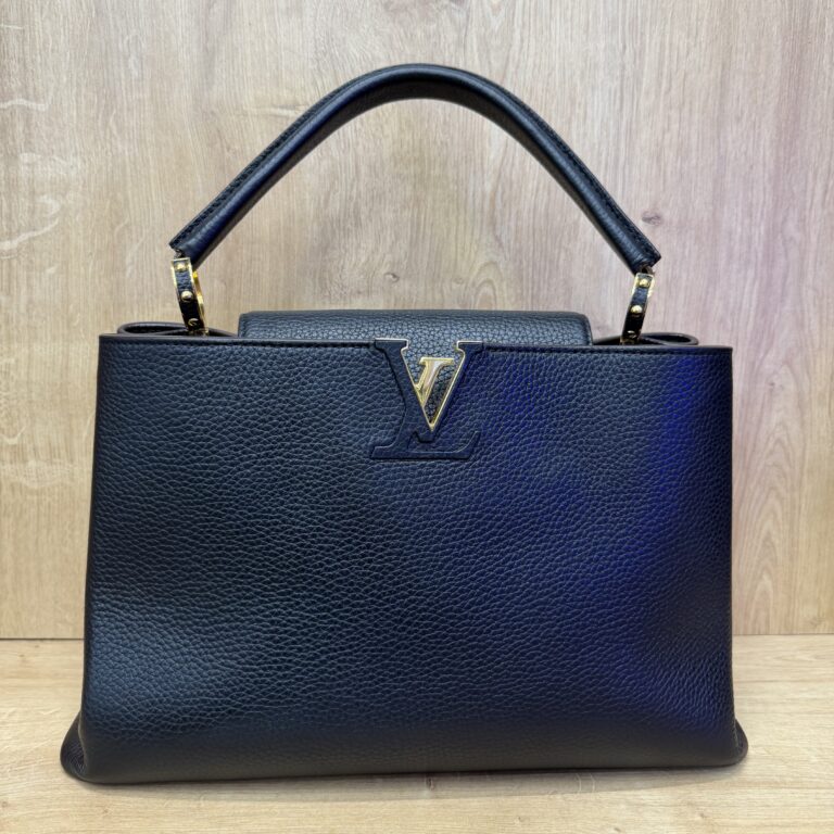 Sac à Main en cuir Louis Vuitton Capucines Noir