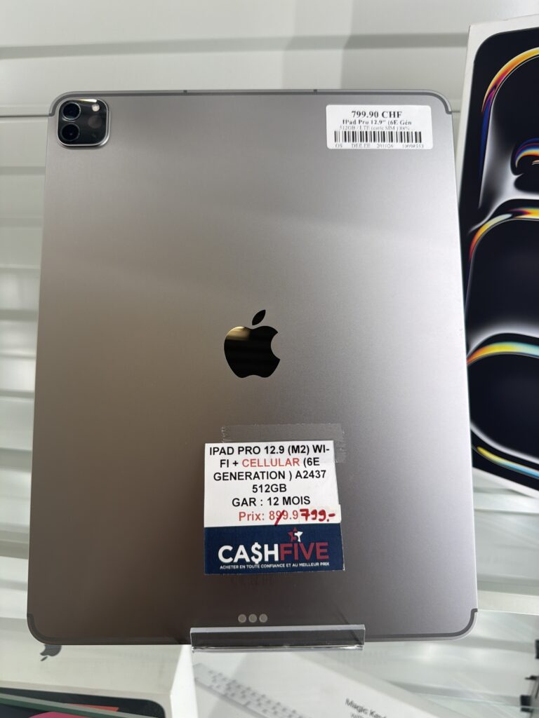 IPad Pro 12.9″ (6E Génération ) 512GB (M2)